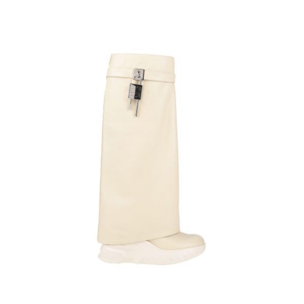 Givenchy Cream Heeled Boots